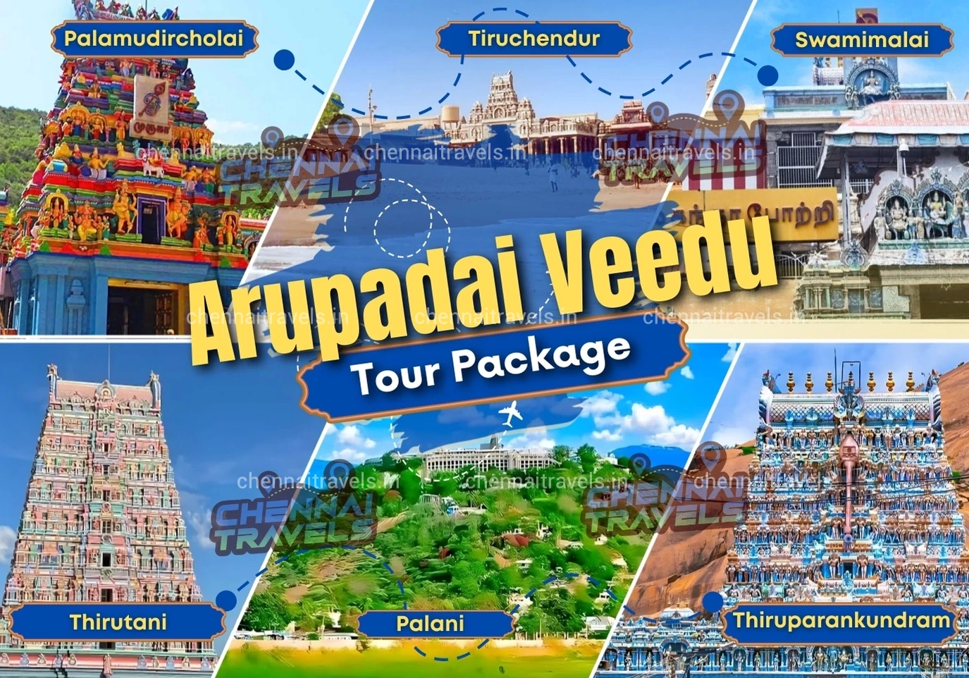 Arupadai Veedu Tour Package from Trichy